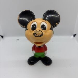 Vintage 1976 Mattel Mickey Mouse Pull String Talking Toy Walt Disney - Working